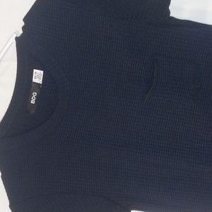 BDG Navy Blue and Black t shirt dress